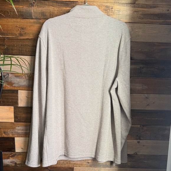 NWT J.Crew Men’s XL Authentic Fleece Quarter Zip Pullover Tan Classic Casual - Picture 4 of 10